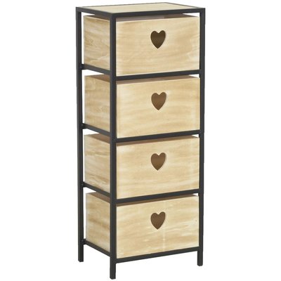 Commode 4 tiroirs en paulownia Lovely 4 tiroirs AUBRY GASPARD