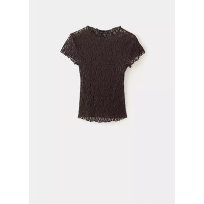 T-shirt dentelle MANGO