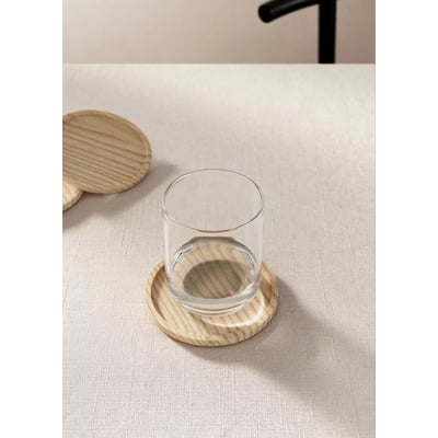 Lot 4 dessous de verre en bois de frêne MANGO HOME