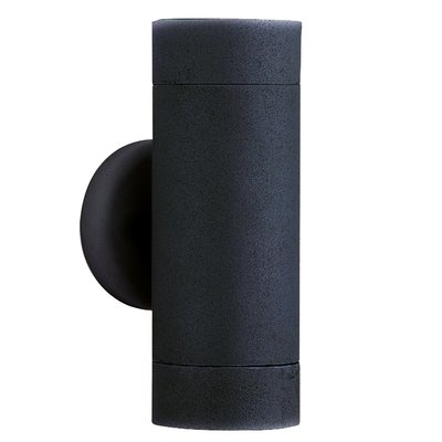 Outdoor Black Dual Wall Light (GU10 LED) SO'HOME