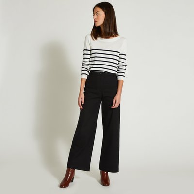 Pantalon large taille haute, Oeko-Tex MONOPRIX