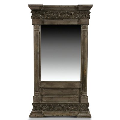 Miroir Ancien Rectangulaire Vertical Bois DECORATION D’AUTREFOIS