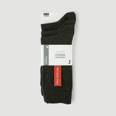 Lot de 3 paires de chaussettes en jersey MONOPRIX