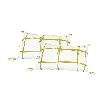 Lot de 2 housses de coussin coton CHEST FEBRONIE