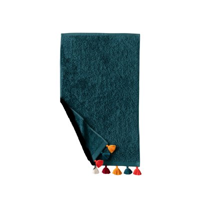 Serviette invité coton ECLATS CARRE BLANC