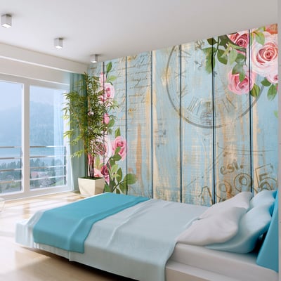 Papier peint intissé panoramique Vintage et Retro Vintage garden EDEN