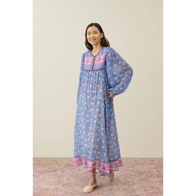 Vestido comprido estampado, mangas compridas, GYPSINA LOUISE MISHA