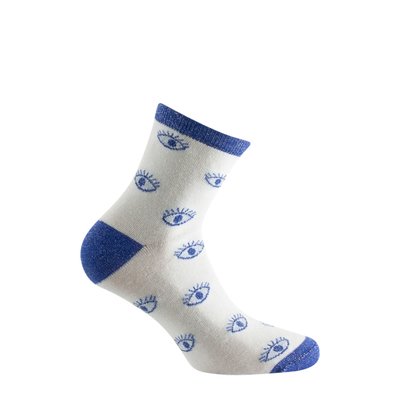 Socquette motif oeil en coton KINDY