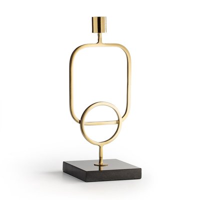 Candelabro de mármol y latón, Al. 28 cm, FITIA LA REDOUTE INTERIEURS