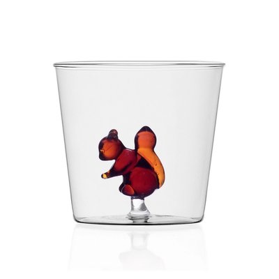 Verre avec figurine  Animal Farm écureuil ICHENDORF