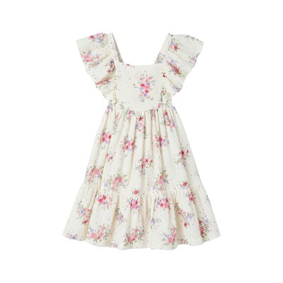 Robe à fleurs en gaze de coton VERTBAUDET