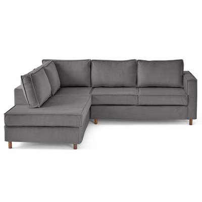 Canapé d'Angle gauche en Velours 5 places - JAKE LISA DESIGN