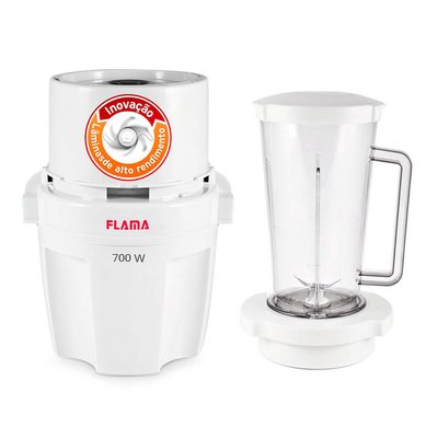 Picadora Pikatti com copo liquidificador, 700 W, 1706FL, da Flama FLAMA