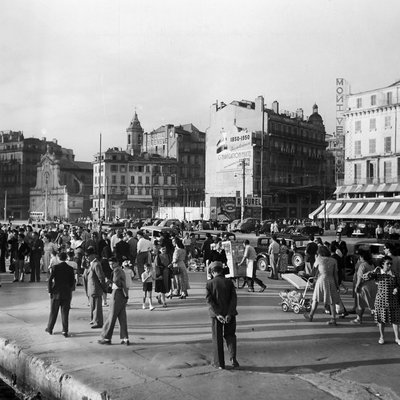 Photo vintage de Marseille - Quai des Belges HEXOA