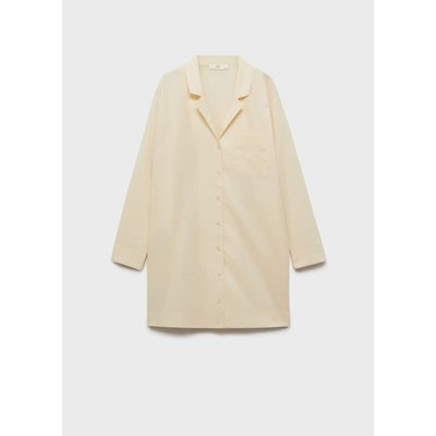 Chemise de nuit en coton garment washed MANGO