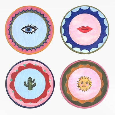 Set of 4 Electric Coast Icon Placemats ELEANOR BOWMER