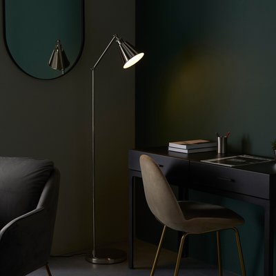 Lily Floor Light in Bright Nickel SO'HOME