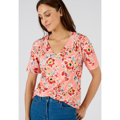 T-shirt fleuri en fibres viscose Lenzing(TM) DAMART
