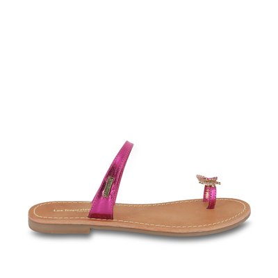 Sandales plates en cuir OFLY LES TROPEZIENNES PAR M BELARBI