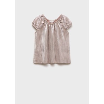 T-shirt plissé métallisé MANGO KIDS