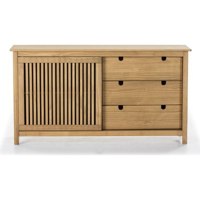 Buffet 1 porte 3 tirois en pin massif - FABIA HOMIFAB