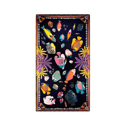 Foulard viscose imprimé OCEAN DRIVE WILD