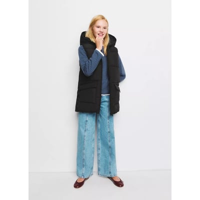 Gilet à capuche avec poches MANGO KIDS