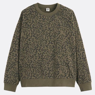Sweat col rond imprimé léopard LA REDOUTE COLLECTIONS