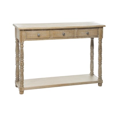 Console en bois vieilli 3 tiroirs 1 tablette - GALIA HELLIN, DEPUIS 1862