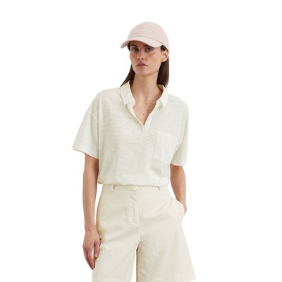 Polo régulier en mélange de coton organique et de viscose MARC O'POLO