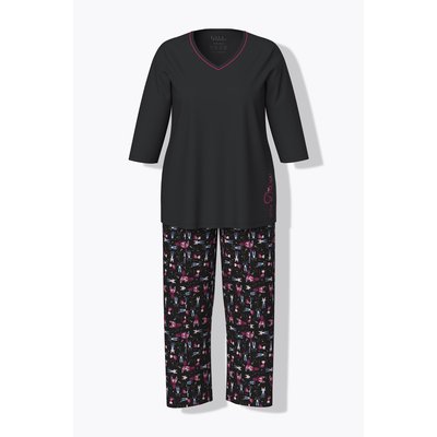 Pyjama motif chats, col en V ULLA POPKEN