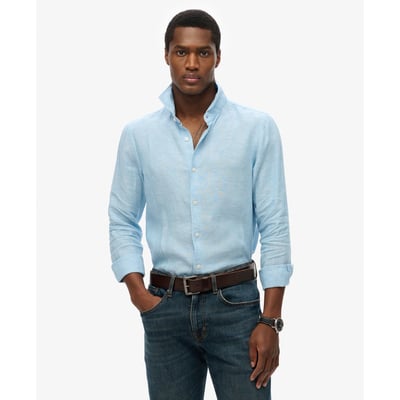 Chemise Vacation en Lin Brodé Coupe Décontractée SUPERDRY