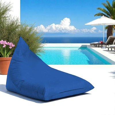 Pouf berlingot extérieur bleu ARTA PIER IMPORT