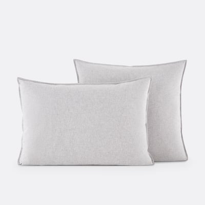 Taie d'oreiller, en flanelle de coton chambray, Clara LA REDOUTE INTERIEURS