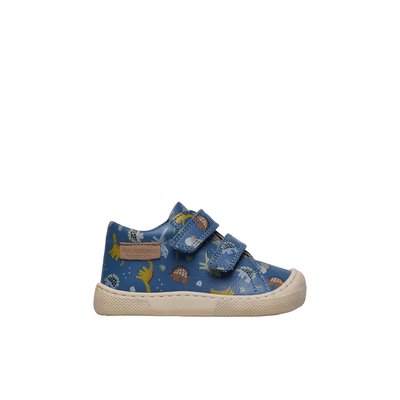 Chaussures barefoot en cuir avec imprimé dinosaures BAREFOOT AMUR VL NATURINO