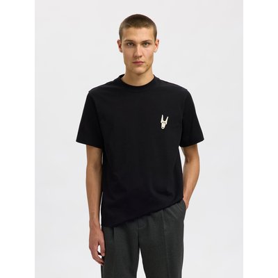 Imprimé à coupe classique t-shirt ras du cou SELECTED HOMME