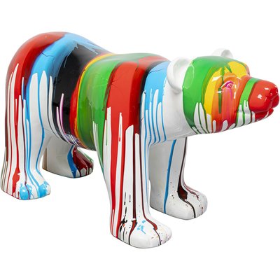 Déco ours polaire coulées de peinture KARE DESIGN