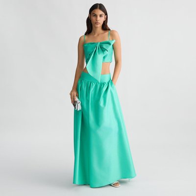 Top turquoise avec nœud LIU JO