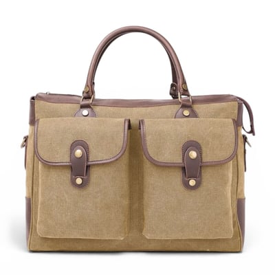 Sac week-end femme cuir et toile ZANZIBAR OH MY BAG