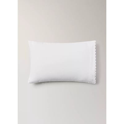 Ensemble drap plat et oreiller mini berceau percale garment-washed MANGO HOME