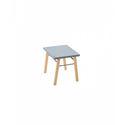 Pack Table enfant Gabriel + Chaise basse Louise Hybride bleu gris COMBELLE