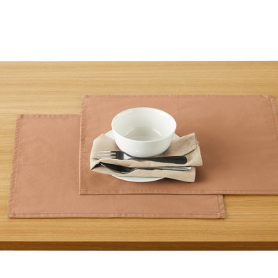 Set van 2 placemats in soepel gecoat katoen, Scénario LA REDOUTE INTERIEURS