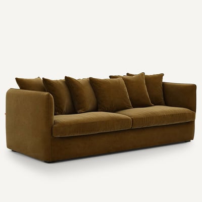 Sofá 3, 4 o 5 plazas, terciopelo, Neo Chiquito AM.PM