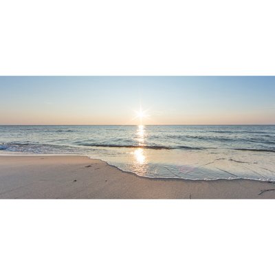 Tableau Sur Verre Synthétique Sunset PLAGE CEANOTHE