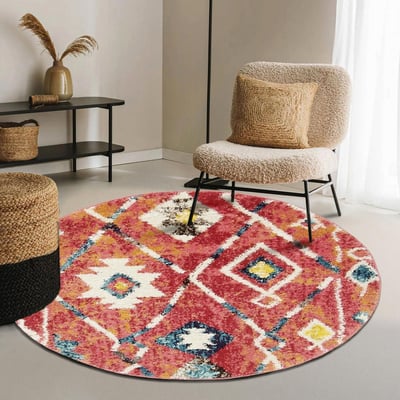 Tapis berbère tissé motifs tribaux LYN5 OURIKA B UN AMOUR DE TAPIS