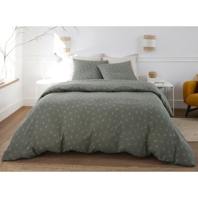 Housse couette 260x240cm avec taie(s) oreiller en gaze de coton, Celestine BATON ROUGE