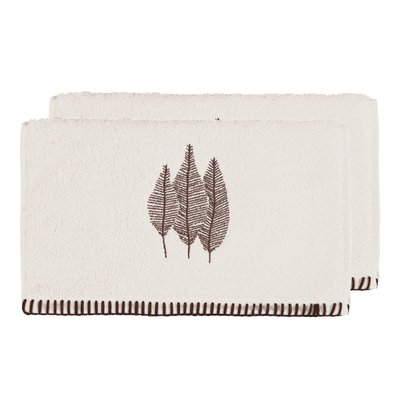 Lot de 2 serviettes invité en coton biologique ABACHI SENSEI MAISON