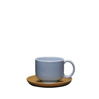 Tasse et soucoupe en poudre de pierre AMARE HUBSCH