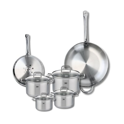 2 poêles 24/32cm + 4 faitouts 12/14/16/20cm PROFI CITRIN ELO