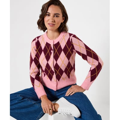Superbe Cardigan Motif Argyle JOE BROWNS